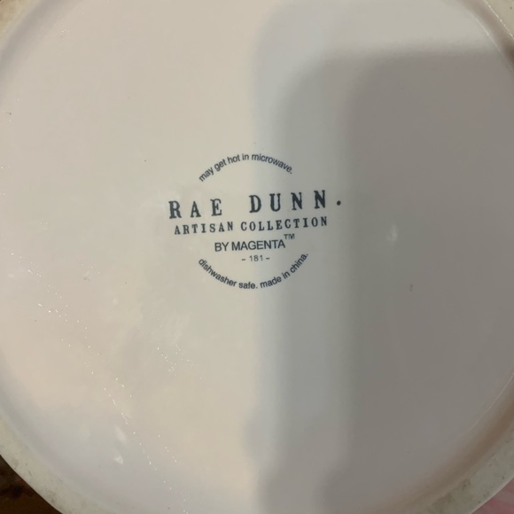 Rae Dunn WOOF and BARK dog food bowl set - Picture 2 of 2